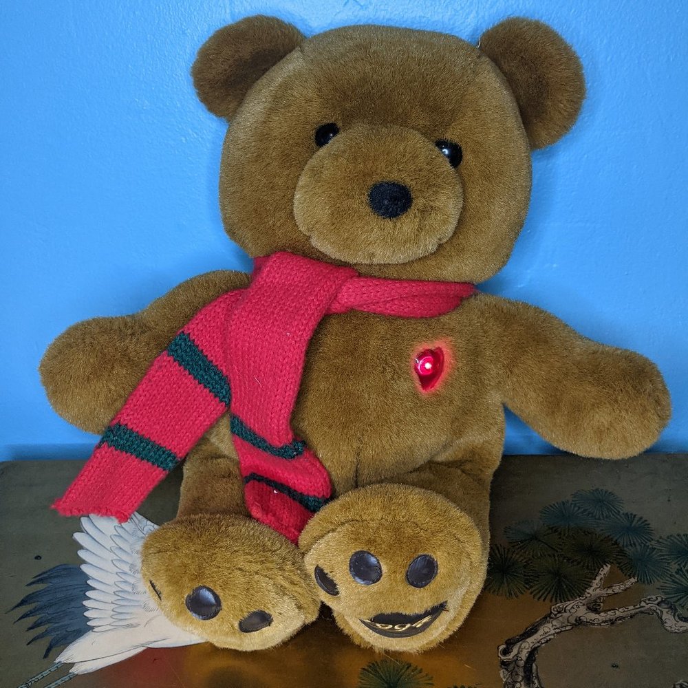 🍉🎄1994 Vintage KMart Musical Christmas Bear